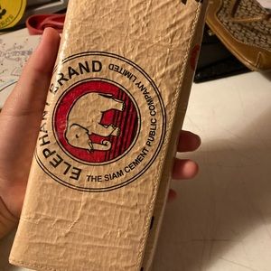 Recycling hand made purse